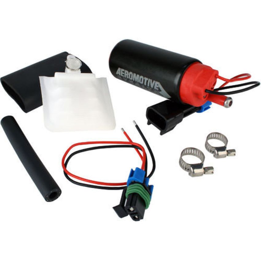 AEROMOTIVE AFS11542 340 Stealth Fuel Pump - Offset Inlet - Inline