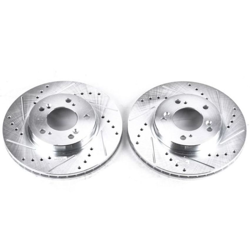 PowerStop JBR528XPR PowerStop Evolution Performance Drilled, Slotted & Plated Brake Rotor Pair