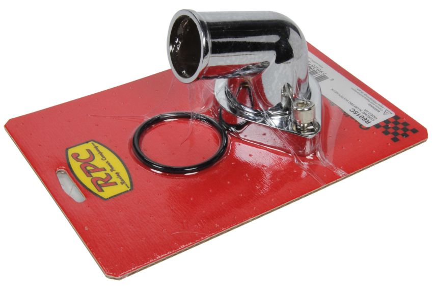 RACING POWER CO-PACKAGED RPCR6015C Chrome Aluminum SB Chevy Water Neck 15Deg