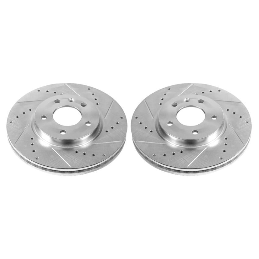 PowerStop AR82150XPR PowerStop Evolution Performance Drilled, Slotted & Plated Brake Rotor Pair