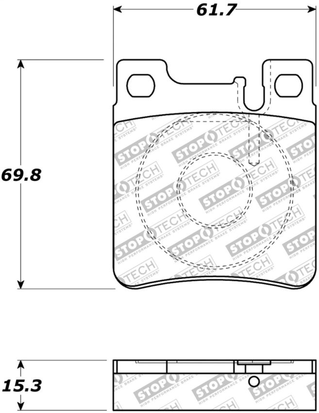 Stoptech 308.06030 Street Touring Brake Pads