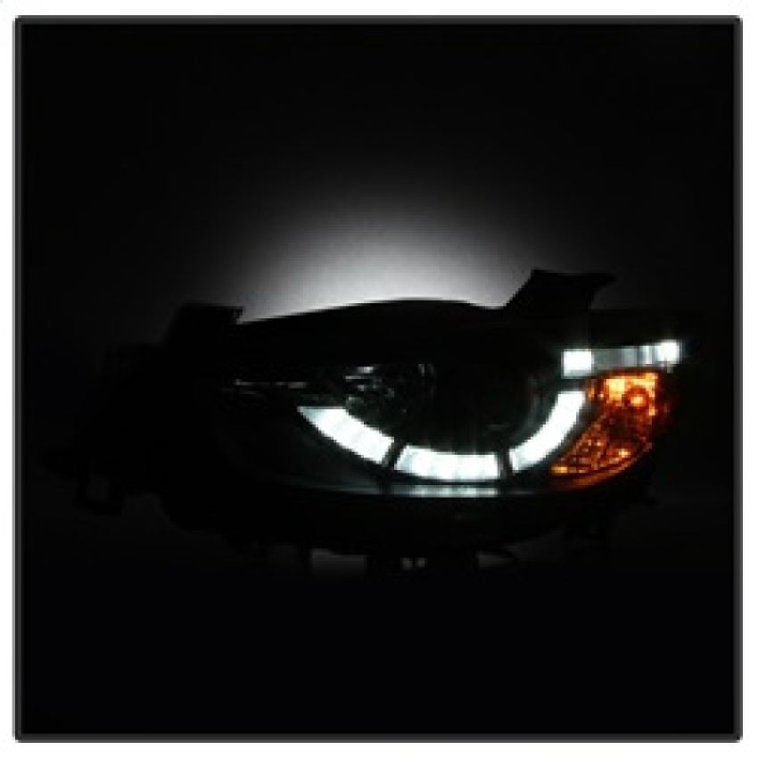 SPYDER 5083319 Projector Headlights - DRL LED - Black