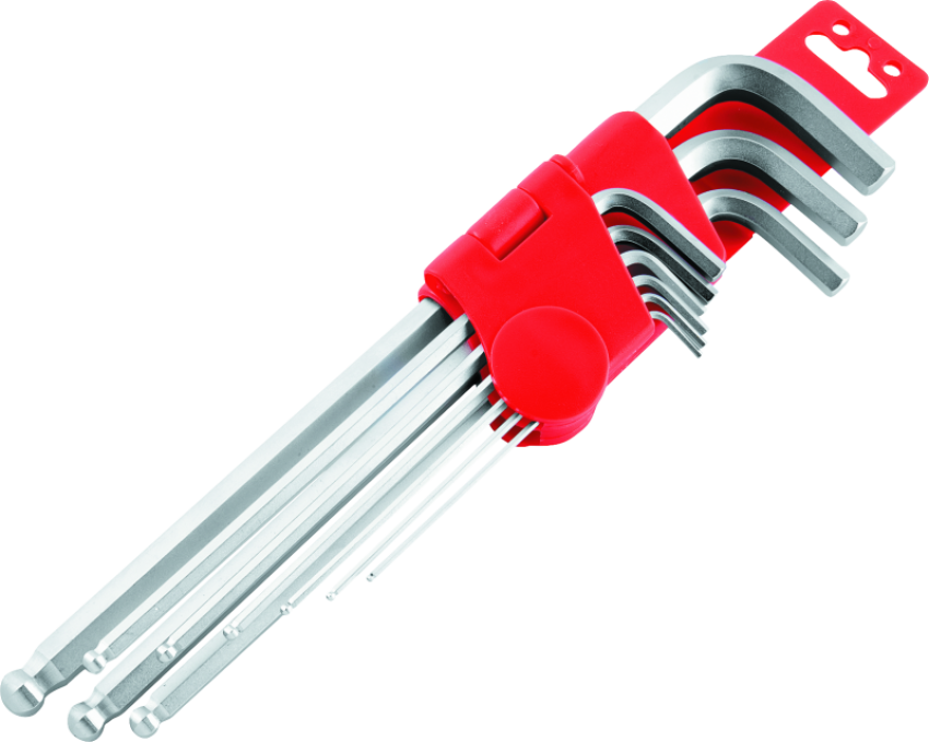 BikeMaster 151579 9-pc Ball End Long Wrench Set - Metric