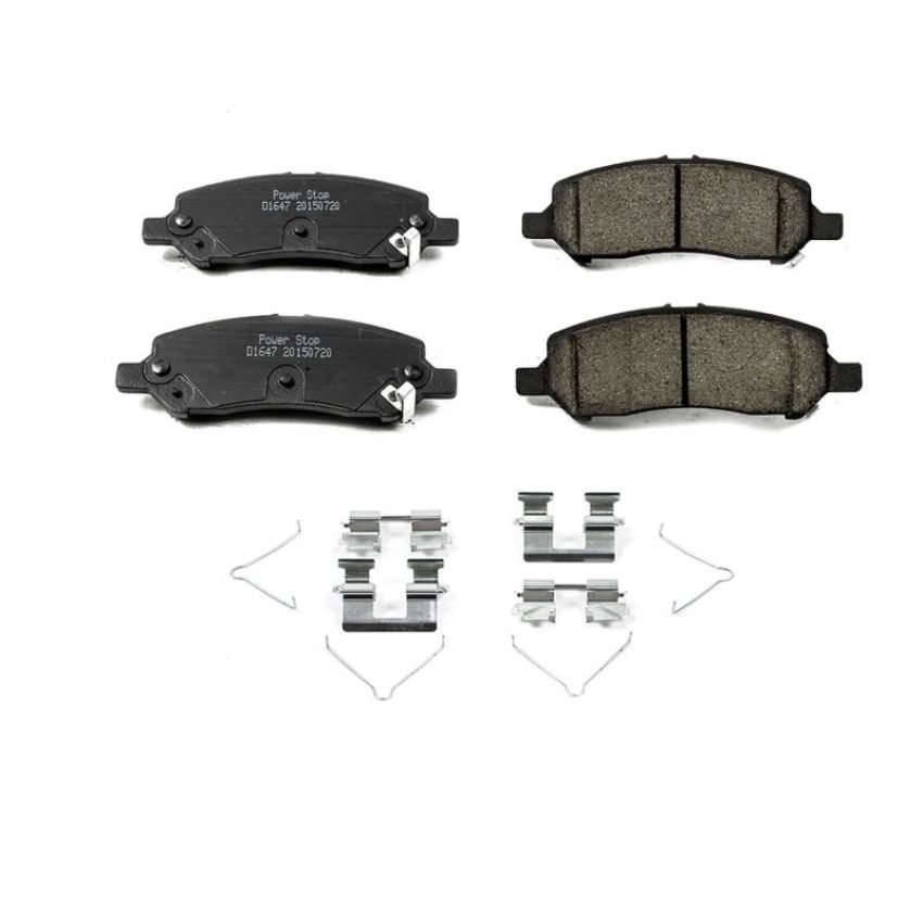 PowerStop 17-1647 PowerStop - Z17 Low-Dust Ceramic Brake Pads with Hardware