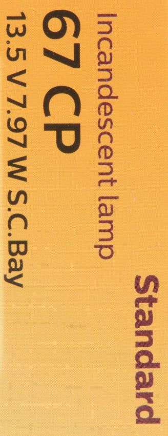 Philips 67CP Philips Standard Miniature 67 Pack of 10