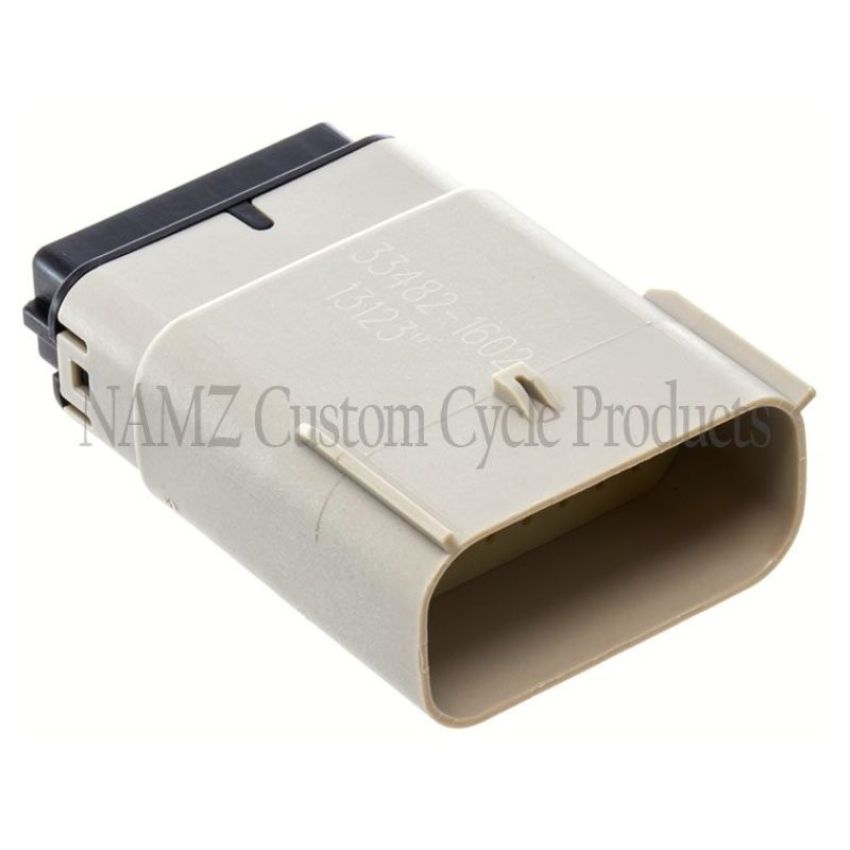 NAMZ NM-33482-1602 07-23 V-Twin Glide Left Handlebar Ctrl Molex MX-150 16-Pos Male Connectr - Gray (HD 72492-07GY)