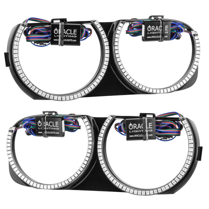 Oracle Lighting 7739-334 Pre-Installed Halo Headlight Bezels, ColorSHIFT(tm) - No Controller