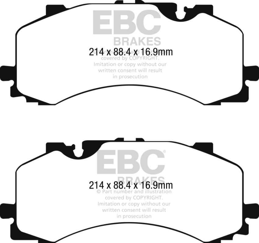 EBC Brakes DP42279R Yellowstuff Street And Track Brake Pads