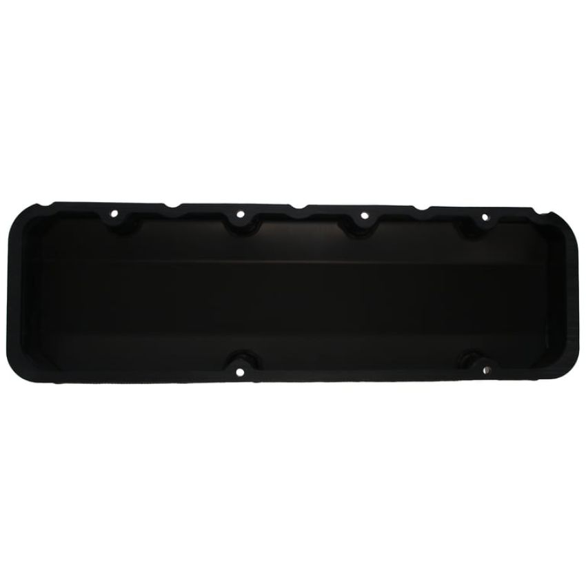 Dart 68000033 BBC Fabricated Aluminum Valve Cover Set w/ Logo Black Anodized
