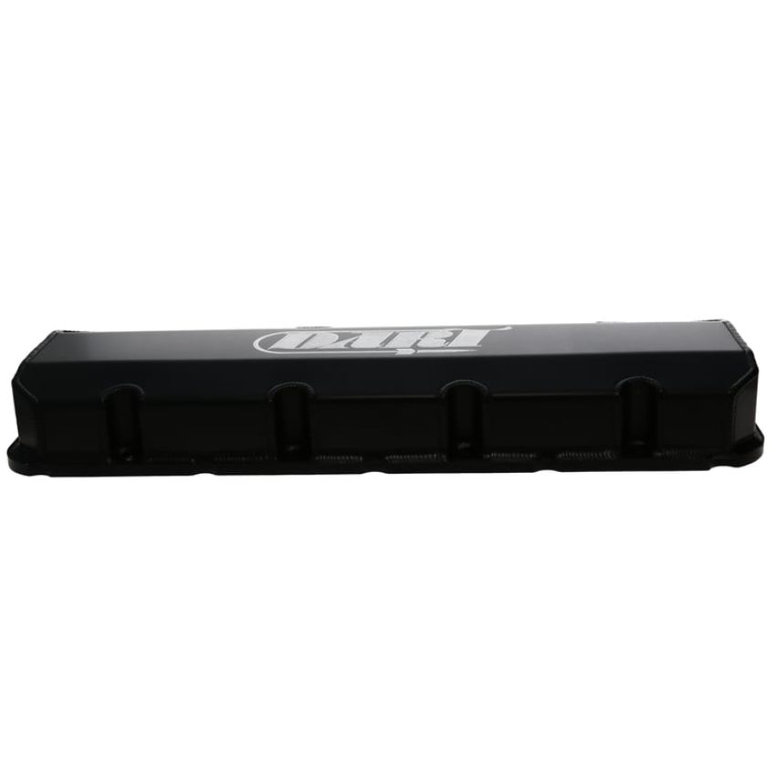 Dart 68000033 BBC Fabricated Aluminum Valve Cover Set w/ Logo Black Anodized