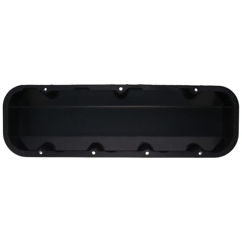 Dart 68000047 BBC Fabricated Aluminum Valve Cover Set w/ Logo Black Anodized
