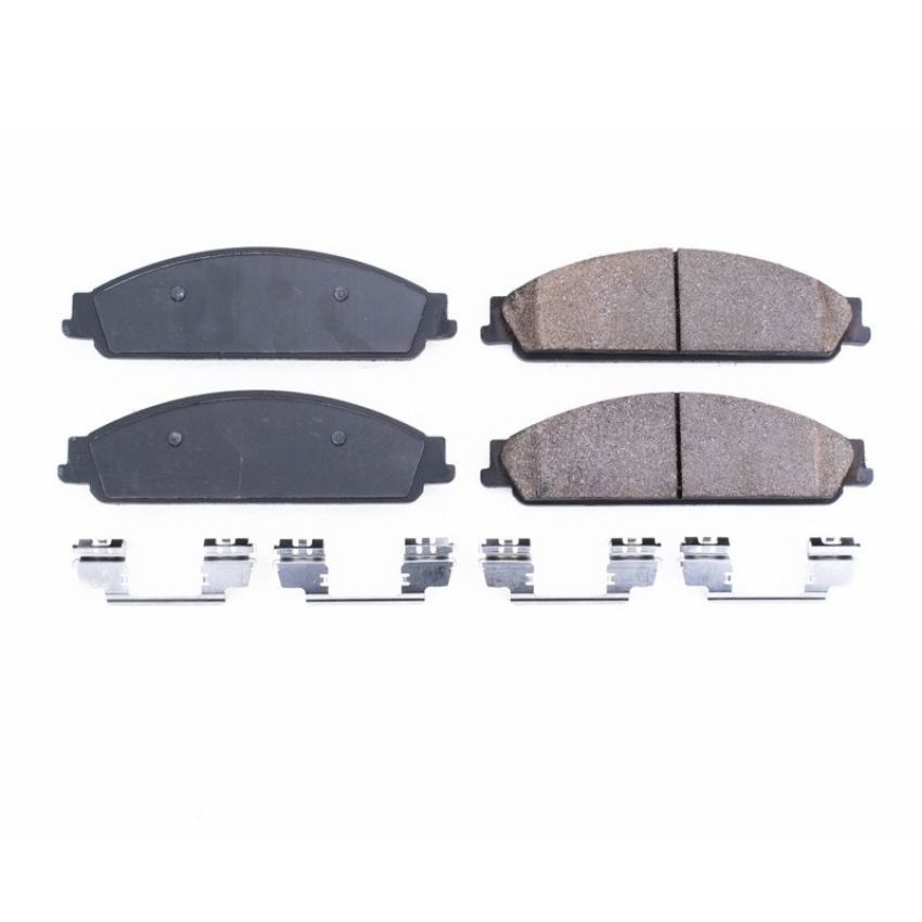 PowerStop 17-1070 PowerStop - Z17 Low-Dust Ceramic Brake Pads with Hardware