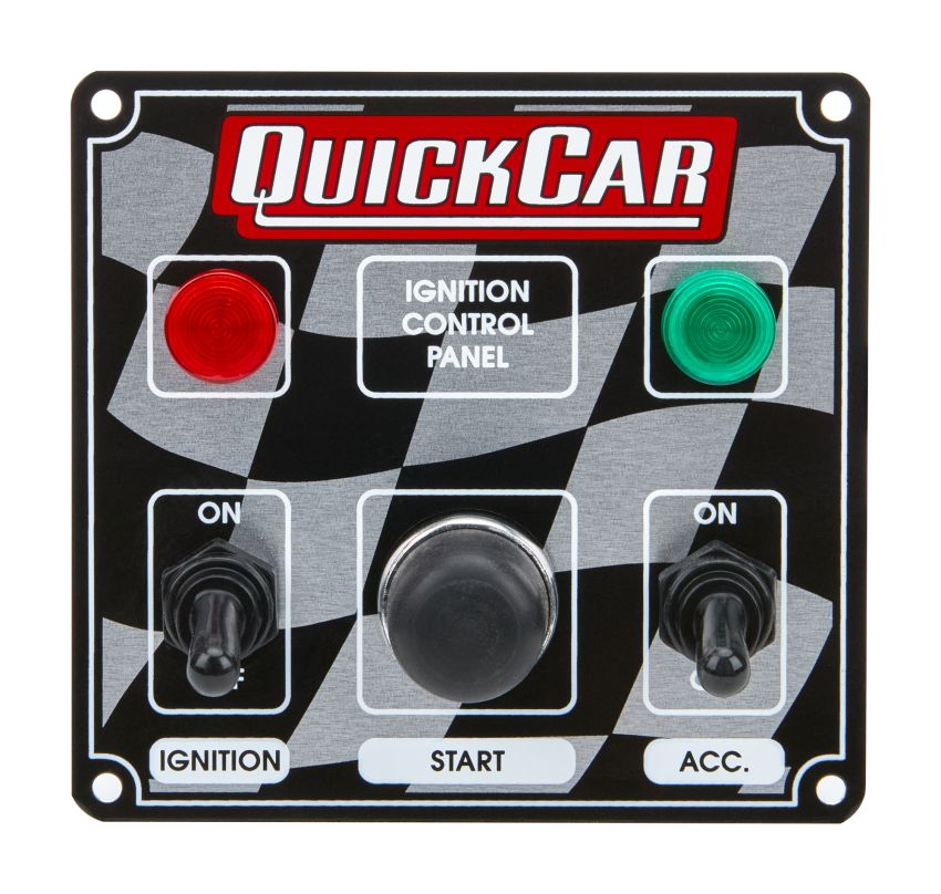 QUICKCAR RACING PRODUCTS QRP50-022 Ignition Panel 2 Switch w/Lights