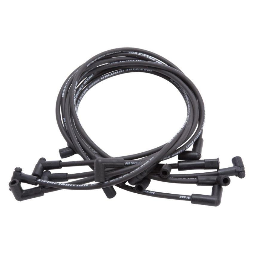 EDELBROCK EDE22703 Max Fire Plug Wire Set SBC w/HEI 90 Degr Black