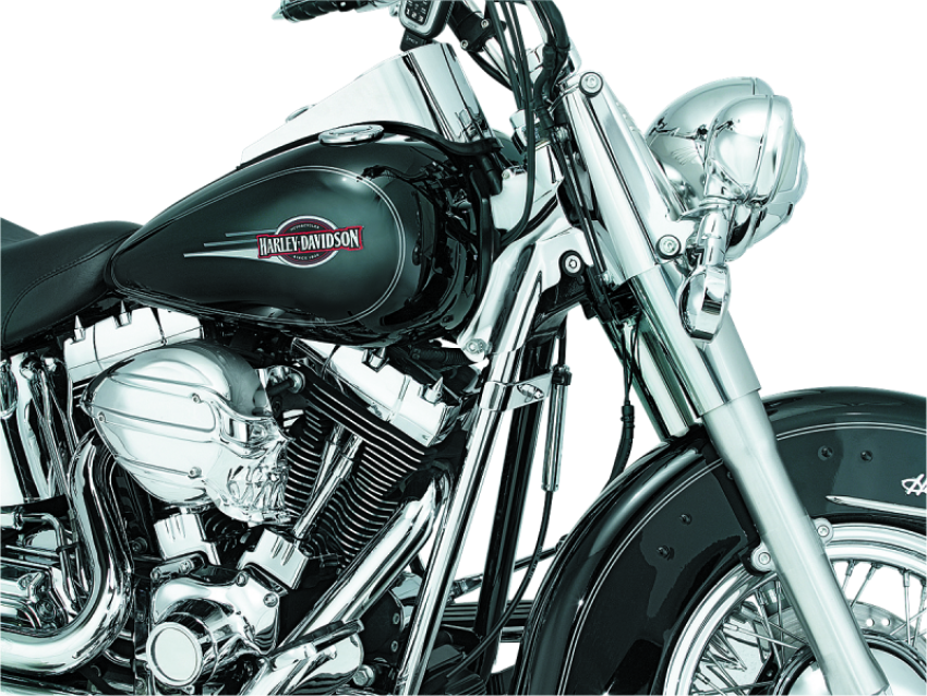 Kuryakyn 7853 Downtube Covers 00-06 Softail Chrome