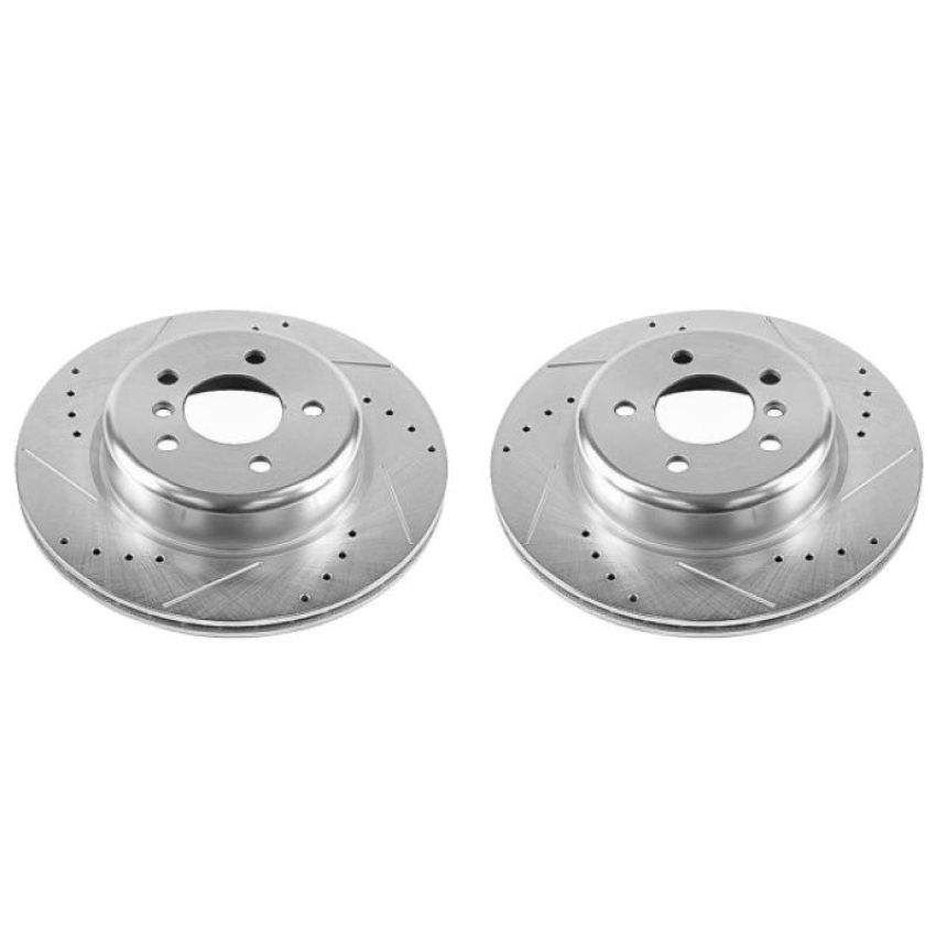PowerStop EBR1235XPR PowerStop Evolution Performance Drilled, Slotted & Plated Brake Rotor Pair