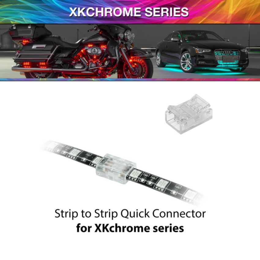 XKGLOW XK-4P-CNT-SS XK Glow 4 Pin Quick Connector- Strip to Strip XKchrome