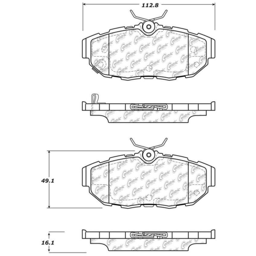 Stoptech 308.14650 Street Touring Brake Pads