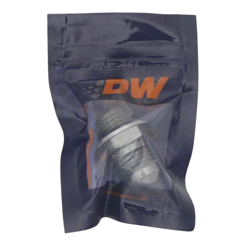 DeatschWerks 6-02-0613 6AN Male Flare To M12 X 1.5 Male Metric Adapter  (Incl. Crush Washer)