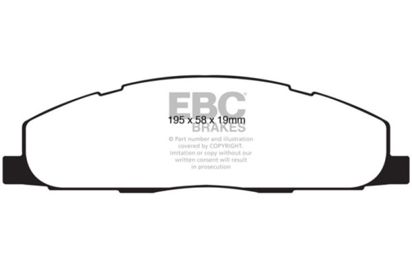 EBC Brakes DP61848 6000 Series Greenstuff Truck/SUV Brakes Disc Pads