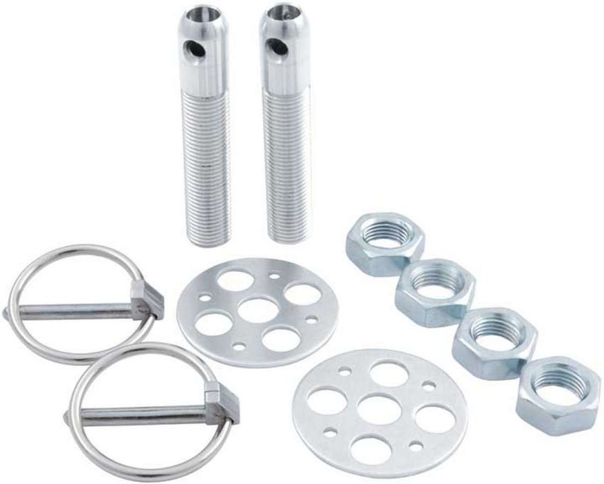 ALLSTAR PERFORMANCE ALL18476 LW Alum Hood Pin Kit 1/2in Silver