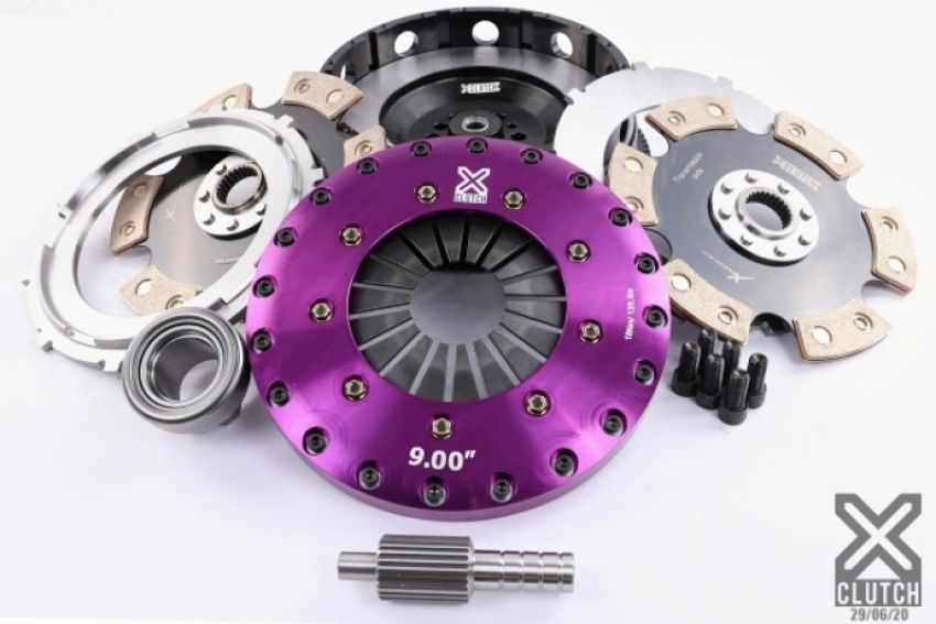 XCLUTCH XKBM23596-2E 2011 BMW 1 Series M Base 3.0L 9in Twin Solid Ceramic Clutch Kit (6 Bolt/PB in Flywheel)