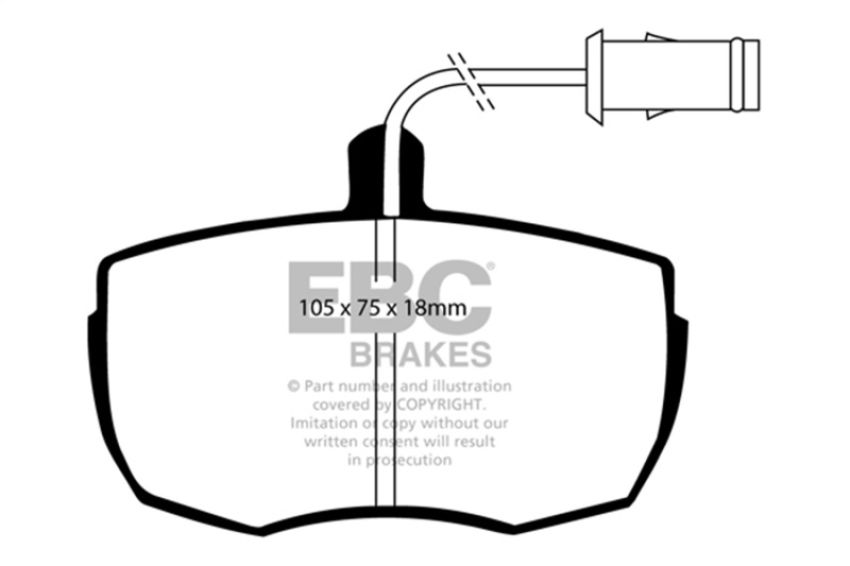 EBC Brakes DP6622 6000 Series Greenstuff Truck/SUV Brakes Disc Pads