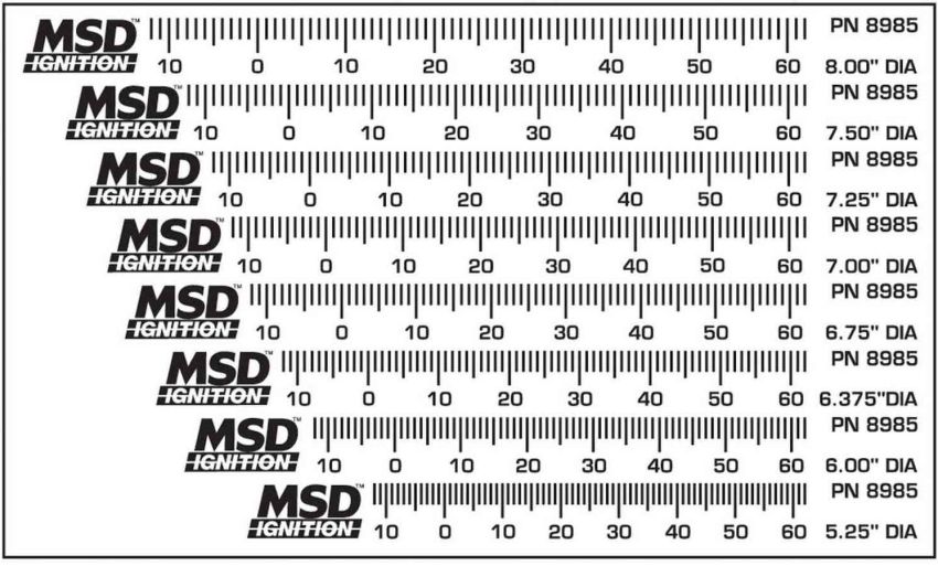 MSD IGNITION MSD8985 Timing Tape Kit - Universal (8)