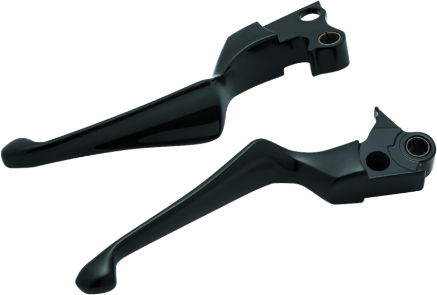 Kuryakyn 1847 Boss Blades Lever Set 96-Up Cable Gloss Black