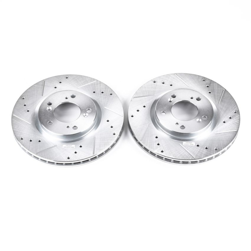 PowerStop JBR914XPR PowerStop Evolution Performance Drilled, Slotted & Plated Brake Rotor Pair