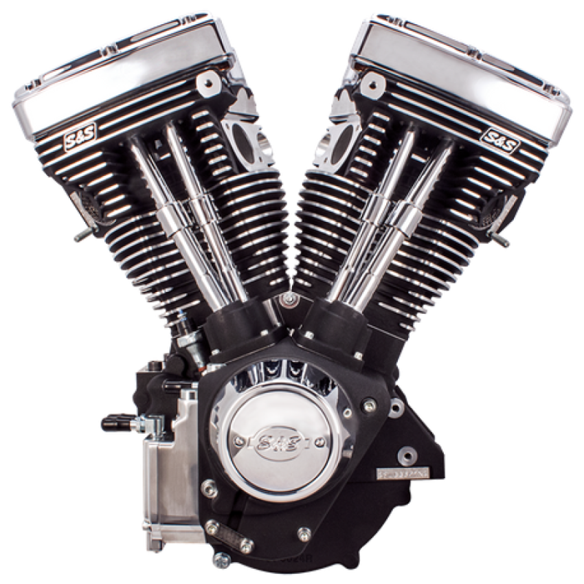 S&S Cycle 310-0766 84-99 BT V111 Long Block Engine - Wrinkle Black