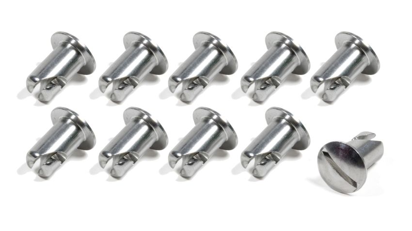 TRIPLE X RACE COMPONENTS TXRCH-4401-10 Oval Head Button Alum .500 Long 10 Pack