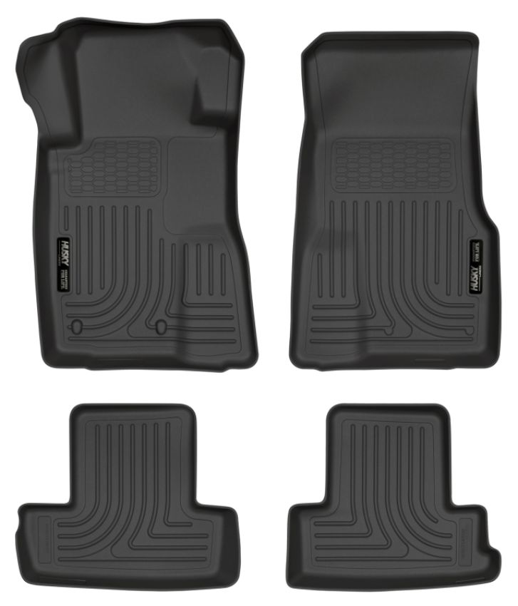 HUSKY LINERS HSK98371 10-14 Mustang Front/2nd Seat Floor Liners Black