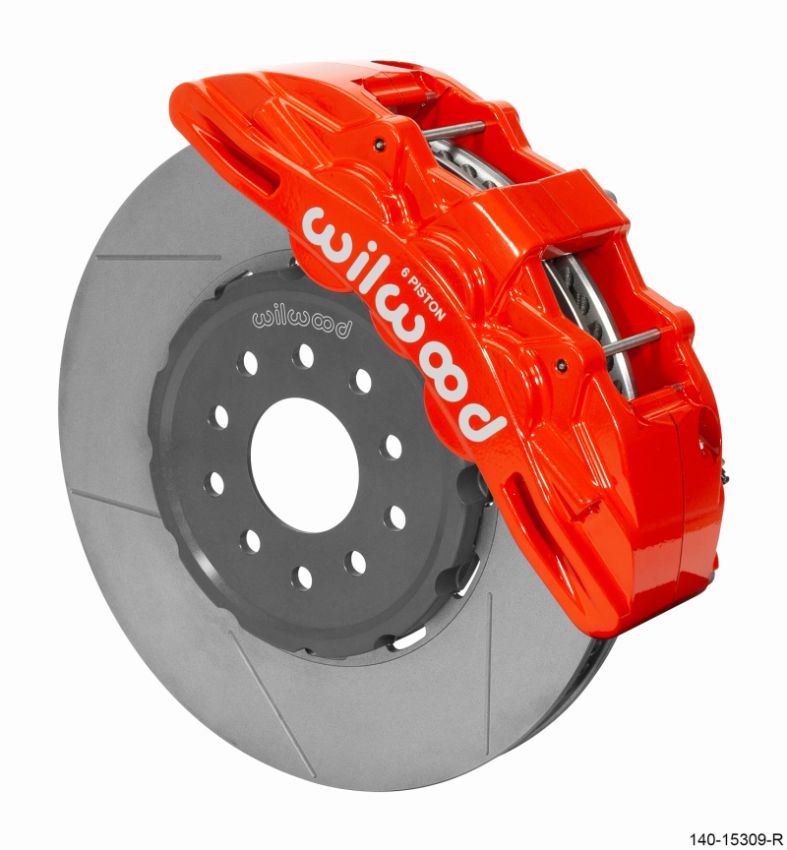Wilwood 140-15309-R SX6R Front Brake Kit 14in GT Slotted Red 05-13 Chevy Corvette