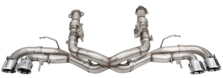 CORSA Performance 21102 Corsa 20-24 Corvette C8 3in Xtreme Cat-Back Exhaust 4.5in Pol Quad Tips - Integrates stock AFM Valve