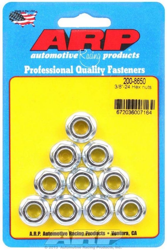 ARP ARP200-8650 Hex Nuts - 3/8-24 (10)