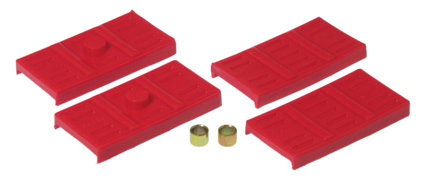 Prothane 7-1707 67-69 GM F-Body Upper/Lower Spring Pad (Mono) - Red