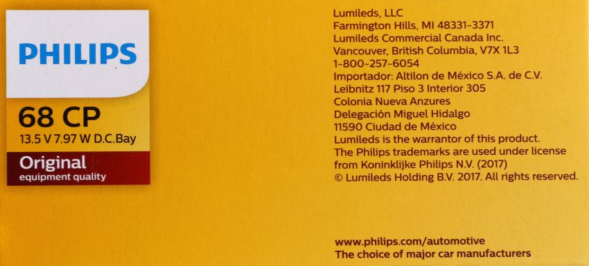 Philips 68CP Philips Standard Miniature 68 Pack of 10