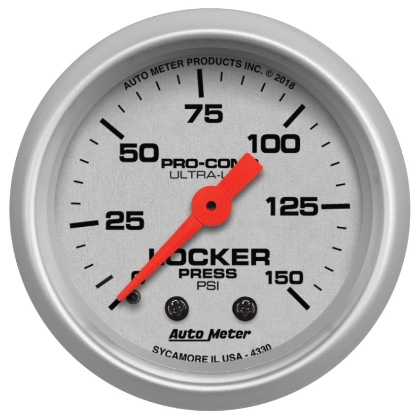 AutoMeter 4330 GAUGE, AIR LOCKER PRESS, 2 1/16