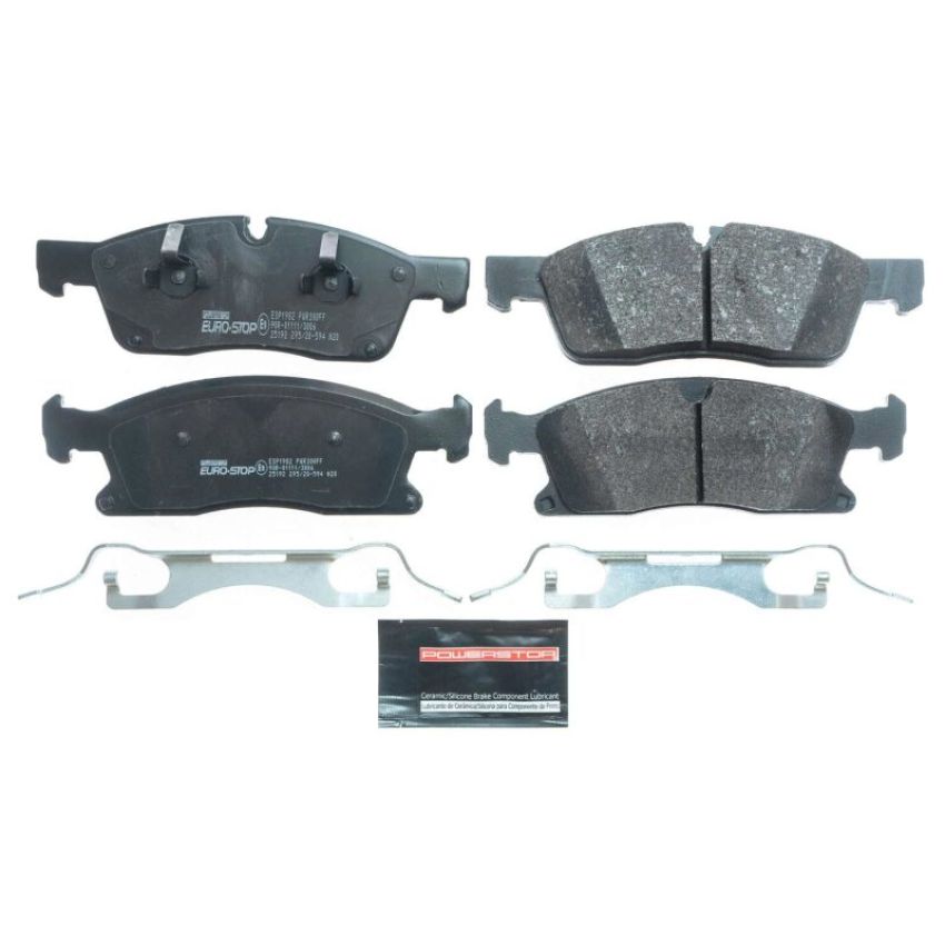 PowerStop ESP1982 EuroStop ECE-R90 Certified Brake Pad Set