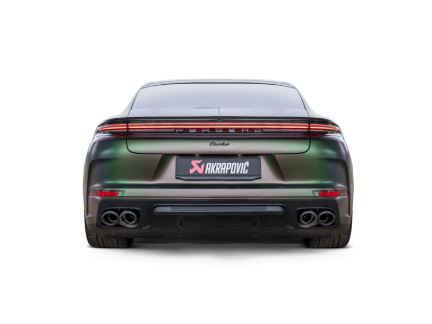 Akrapovic S-PO/T/5H 2024+ Porsche Panamera Slip-On Line (Titanium) w/ Carbon Tips: Requires V6 or V8 fit kit