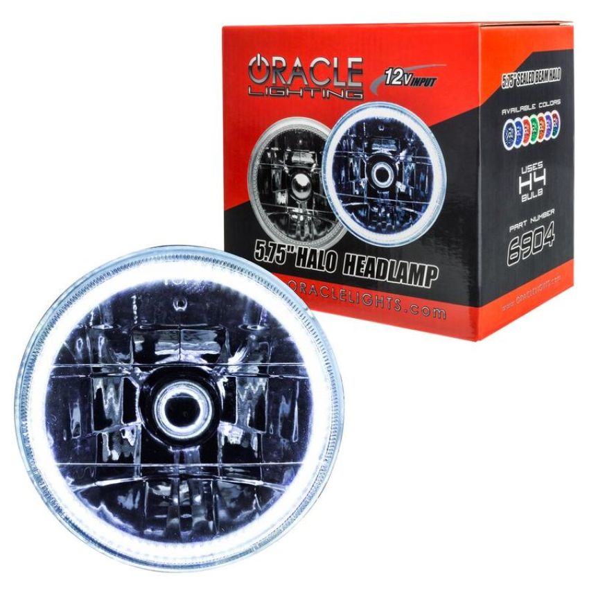 Oracle Lighting 6904-001 ORACLE Lighting Pre-Installed Lights 5.75 IN. Sealed Beam - White Halo