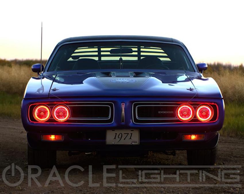 Oracle Lighting 6904-003 ORACLE Lighting Pre-Installed Lights 5.75 IN. Sealed Beam - Red Halo