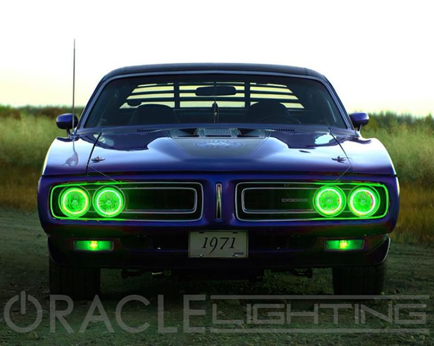 Oracle Lighting 6904-004 ORACLE Lighting Pre-Installed Lights 5.75 IN. Sealed Beam - Green Halo
