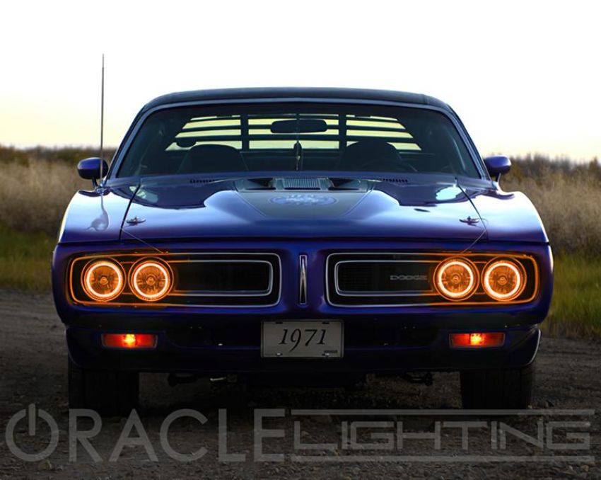 Oracle Lighting 6904-005 ORACLE Lighting Pre-Installed Lights 5.75 IN. Sealed Beam - Amber Halo