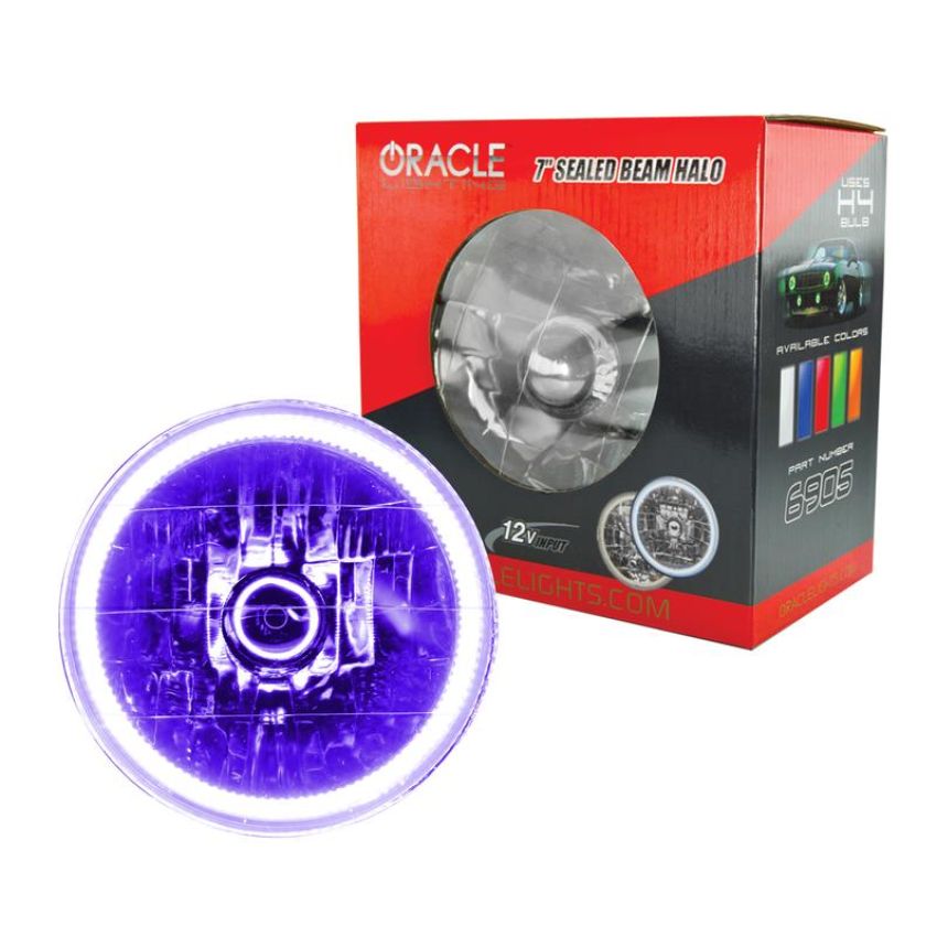 Oracle Lighting 6905-007 Pre-Installed Lights 7 in. Sealed Beam, UV/Purple