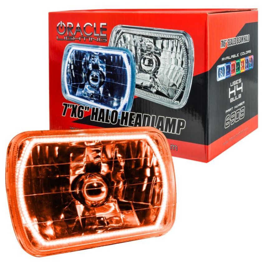Oracle Lighting 6908-005 Pre-Installed Lights 7x6 in. Sealed Beam, Amber