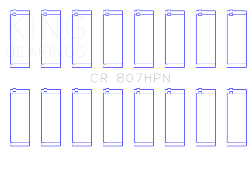 King Engine Bearings CR807HPN King Chevy LS1/LS6/LS3 Performance Rod Bearing Set - Size STD