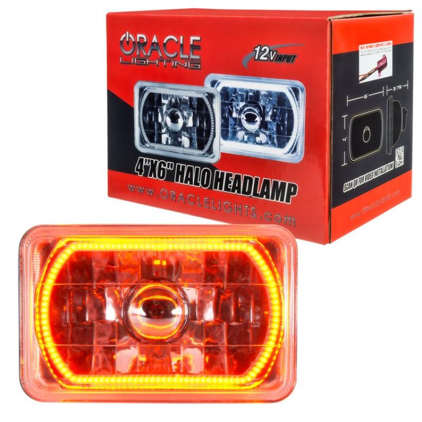 Oracle Lighting 6909-005 Pre-Installed Lights 4x6 in. Sealed Beam, Amber