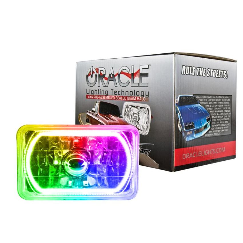 Oracle Lighting 6909-333 Pre-Installed Lights 4x6 in. Sealed Beam, ColorSHIFT